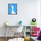 Stupell Industries Crowned Goose on Blue Framed Floater Canvas Wall Art Design by Jessica Beck